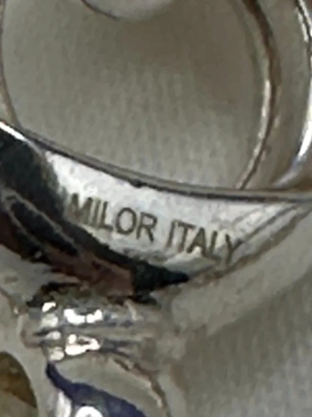Milor Italy 950 Ultrafine Silver Open Link Bracelet - Picture 8 of 16